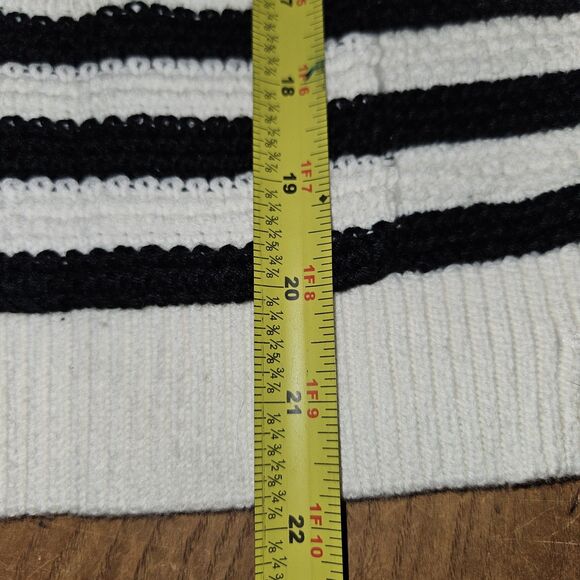 ANRABESS Medium Striped Cardigan Sweater Dressy Casual Classic LS Crew Neck New - Picture 6 of 7